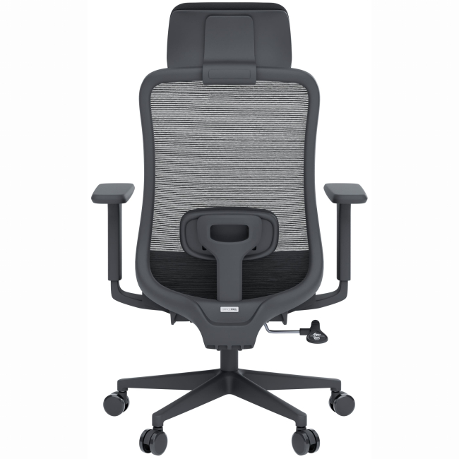 Меблі для геймерів - Крісло OfficePro Wave Black (OC670-B-B-B)#5