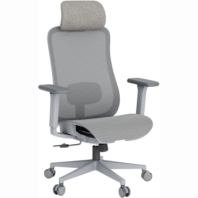 Меблі для геймерів - Крісло OfficePro Wave Gray (OC670-G-G-G)#2