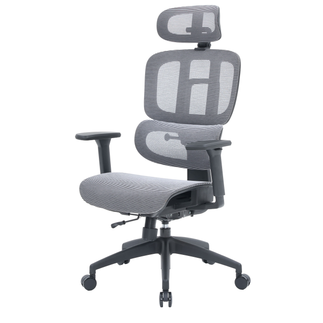 Меблі для геймерів - Крісло OfficePro Skyline Footrest Black/Gray (OC680-B-G-G)#2