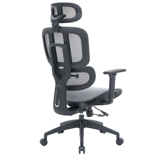 Меблі для геймерів - Крісло OfficePro Skyline Footrest Black/Gray (OC680-B-G-G)#4