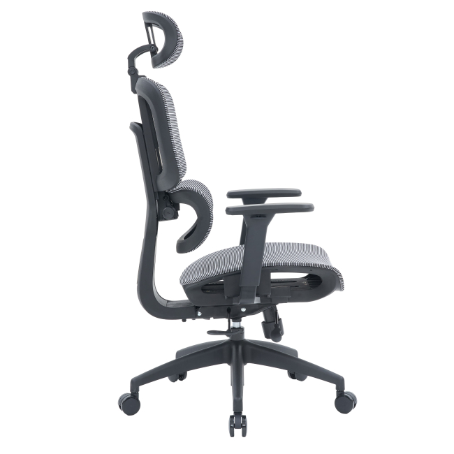 Меблі для геймерів - Крісло OfficePro Skyline Footrest Black/Gray (OC680-B-G-G)#5