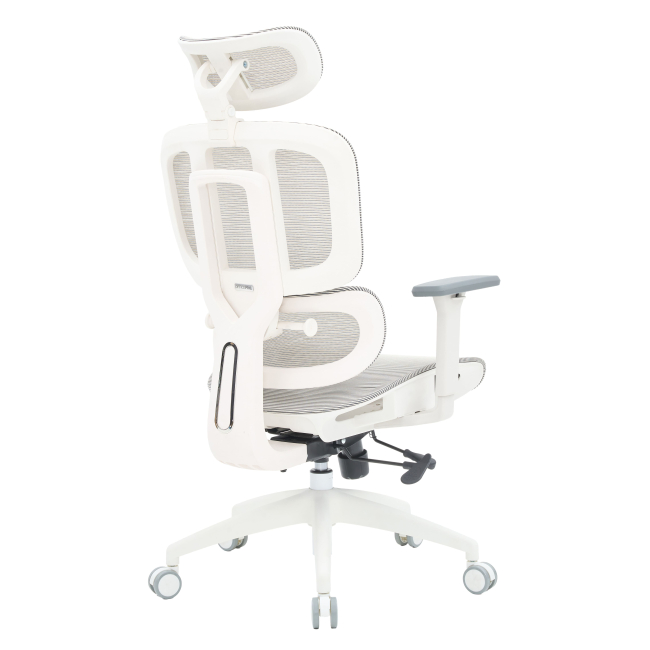 Мебель для геймеров - Кресло OfficePro Skyline Footrest White/Light Gray (OC680-W-LG-LG)#4