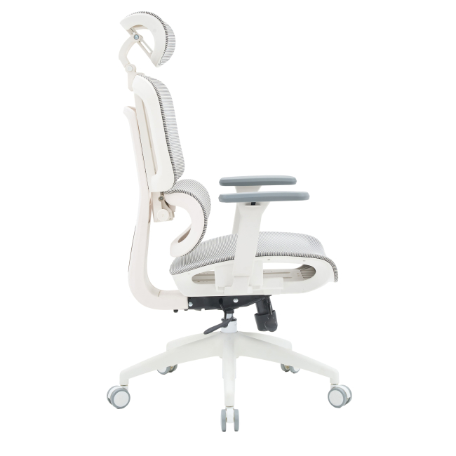 Мебель для геймеров - Кресло OfficePro Skyline Footrest White/Light Gray (OC680-W-LG-LG)#5