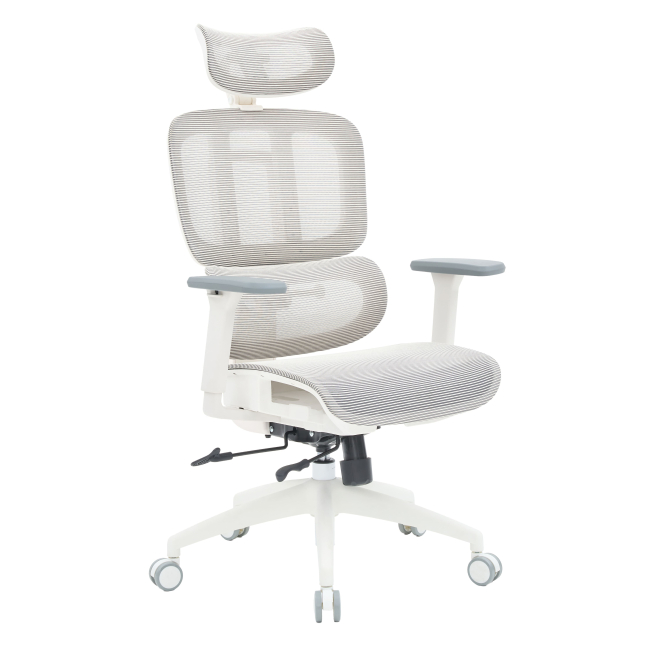 Мебель для геймеров - Кресло OfficePro Skyline Footrest White/Light Gray (OC680-W-LG-LG)#6