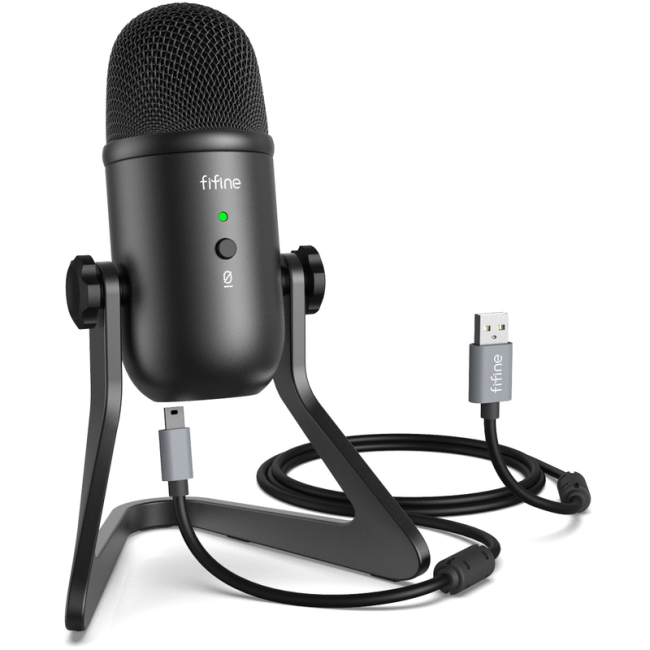 Мікрофони - Мікрофон конденсаторний Fifine чорний (K678)#2