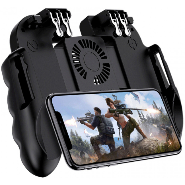 Геймпади - Тригер для смартфонів GamePro чорний механічний з вентилятором (MG390)#3