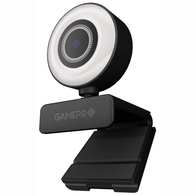 Блогерство и стриминг - Веб-камера GamePro Vision USB 2.0 FullHD черный подсветка белого цвета (GC1352)#5