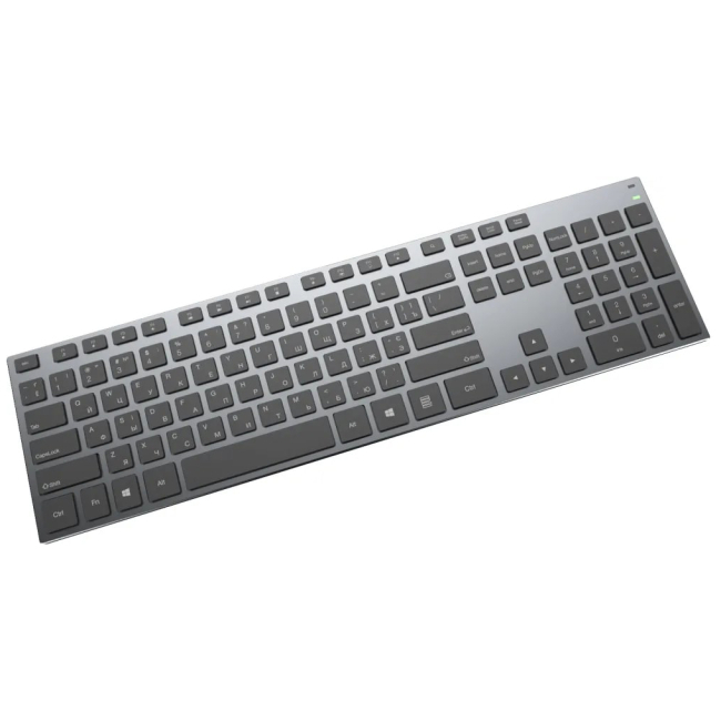 Клавиатура и мыши - Клавиатура OfficePro USB адаптер 2.4 ГГц Bluetooth серый металлик (SK1500)#2