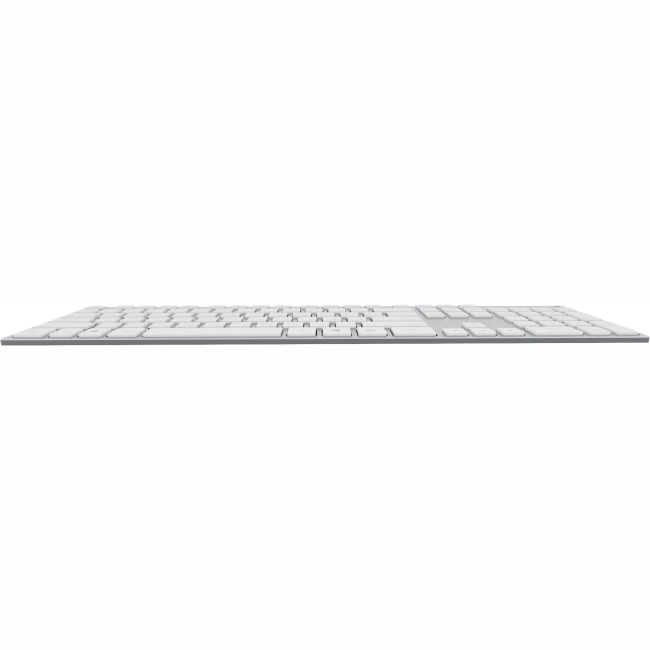 Клавиатура и мыши - Клавиатура OfficePro USB адаптер 2.4 ГГц Bluetooth белый металлик (SK1500WHITE)#4