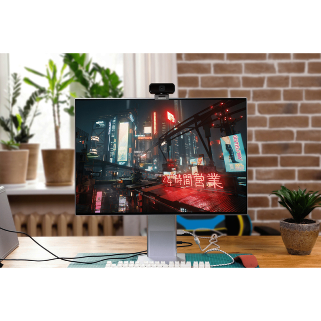 Блогерство и стриминг - Веб-камера GamePro HD 1280x720 черный с микрофоном USB (GC505)#5