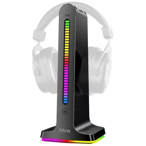 Мебель для геймеров - Подставка под гарнитуру Fifine RGB Headset Stand (S3)#2