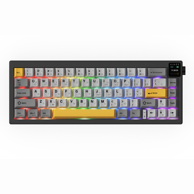 Клавіатура і миші - ​Клавіатура Ajazz AK650 Flying Fish Switch Black RGB With Screen (AK650-FF-BGY)#2