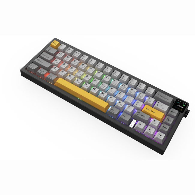 Клавіатура і миші - ​Клавіатура Ajazz AK650 Flying Fish Switch Black RGB With Screen (AK650-FF-BGY)#4