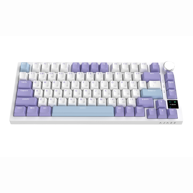 Клавиатура и мыши - Клавиатура Ajazz AK820 Pro Flying Fish Switch Purple RGB With Screen (AK820PRO-FF-PWB)#5
