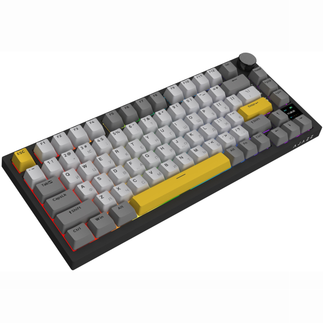 Клавіатура і миші - ​Клавіатура Ajazz AK820 Pro Gift Switch Black RGB With Screen (AK820PRO-G-BGY)#3