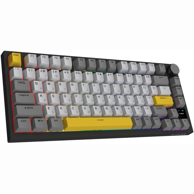 Клавіатура і миші - ​Клавіатура Ajazz AK820 Pro Gift Switch Black RGB With Screen (AK820PRO-G-BGY)#4