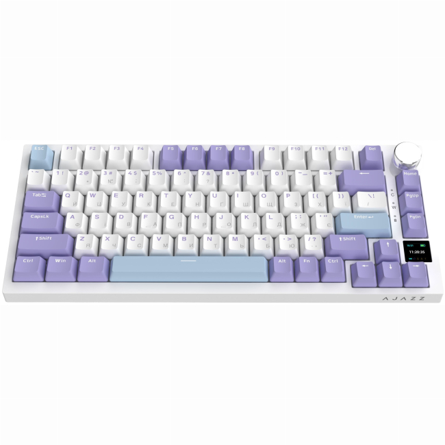 Клавиатура и мыши - Клавиатура Ajazz AK820 Pro Gift Switch Purple RGB With Screen (AK820PRO-G-PWB)#3