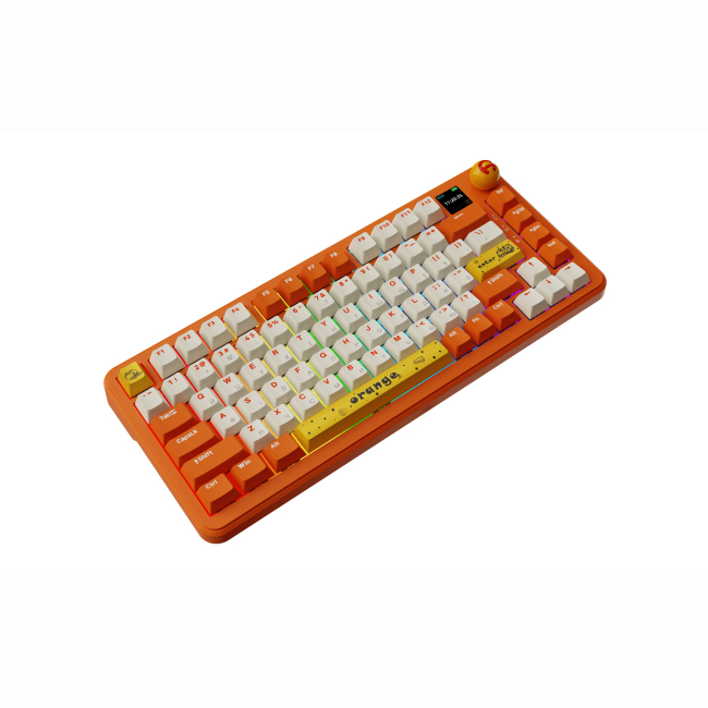 Клавіатура і миші - ​Клавіатура Ajazz AK820 MAX Avocado Switch Orange RGB With Screen (AK820MAX-AS-OW)#3