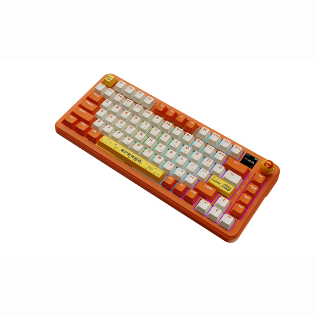 Клавіатура і миші - ​Клавіатура Ajazz AK820 MAX Avocado Switch Orange RGB With Screen (AK820MAX-AS-OW)#4