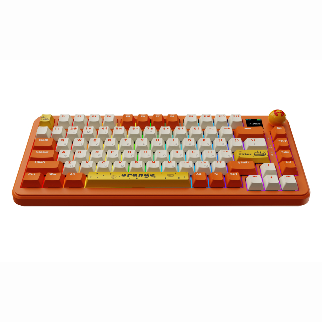 Клавіатура і миші - ​Клавіатура Ajazz AK820 MAX Avocado Switch Orange RGB With Screen (AK820MAX-AS-OW)#5