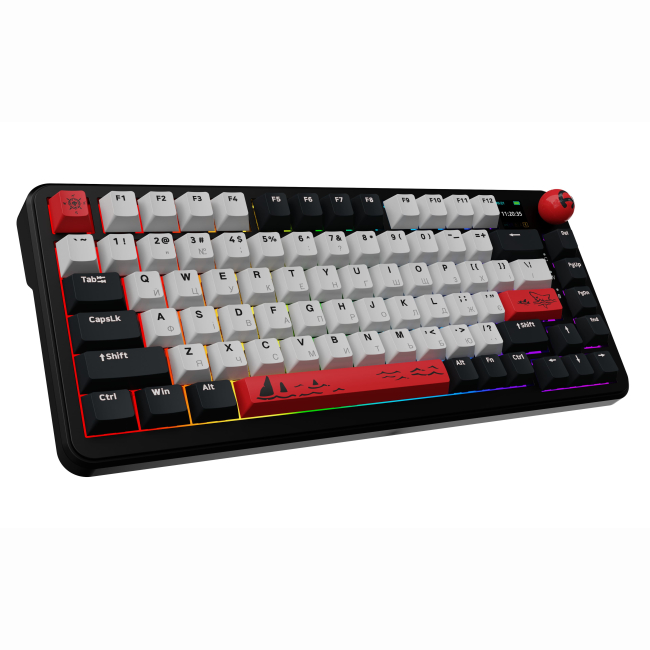 Клавіатура і миші - ​​Клавіатура Ajazz AK820 MAX Avocado Switch Black RGB With Screen (AK820MAX-AS-BG)#6