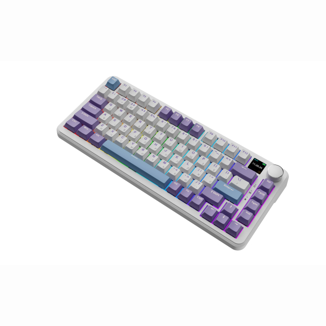 Клавіатура і миші - Клавіатура Ajazz AK820 MAX Magnetic switches Purple RGB With Screen (AK820MAX-M-PWB)#4