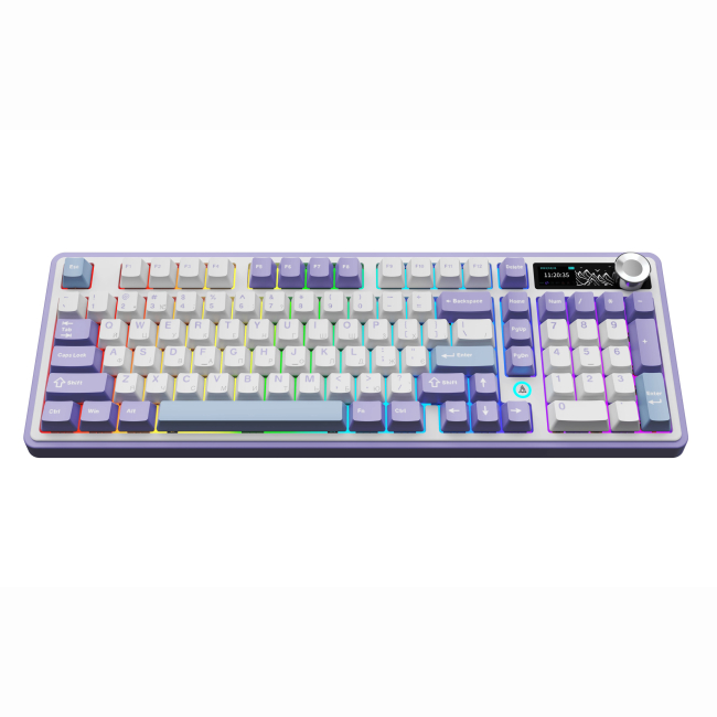Клавіатура і миші - ​​Клавіатура Ajazz AK980 Clear Sky Switch Purple (AK980-CS-PWB)#5