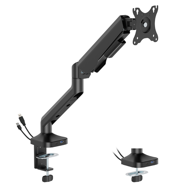 Меблі для геймерів - Настільне кріплення для монітора OfficePro 17-40'' 2-12kg Black (MA451B)#2