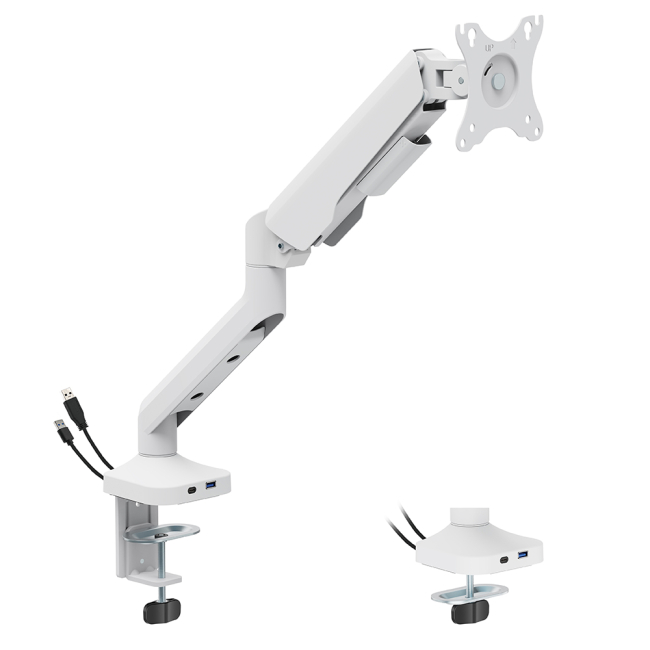 Меблі для геймерів - Настільне кріплення для монітора OfficePro 17-40'' 2-12kg White (MA451W)#2