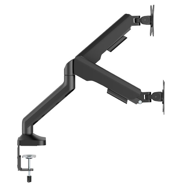 Мебель для геймеров - Настольное крепление для двух мониторов OfficePro 17-35'' 2-12kg Black (MA442B)#4