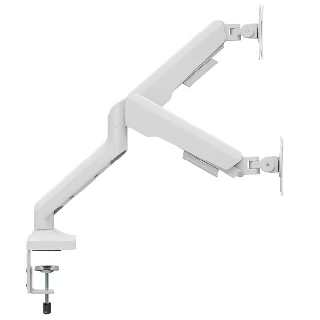 Мебель для геймеров - Настольное крепление для двух мониторов OfficePro 17-35'' 2-12kg White (MA442W)#4