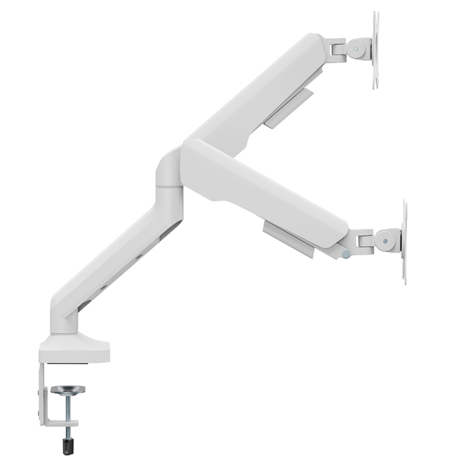Мебель для геймеров - Настольное крепление для двух мониторов OfficePro 17-35'' 2-12kg White (MA452W)#5