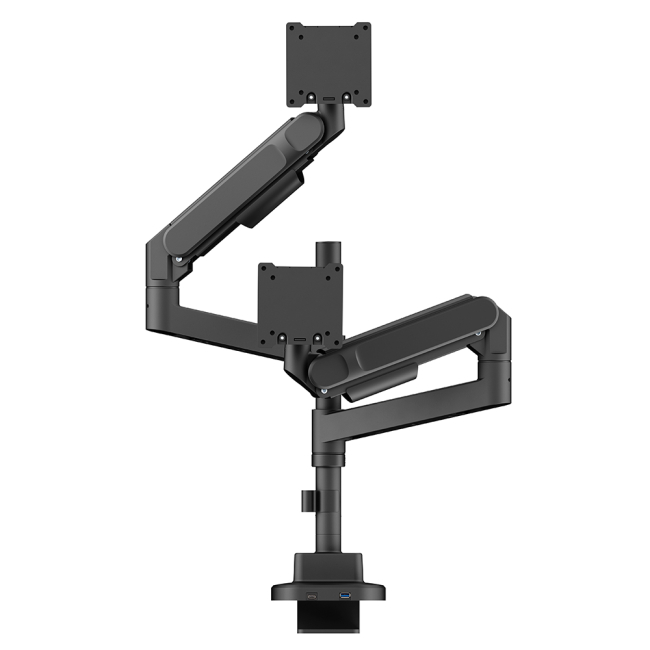 Мебель для геймеров - Настольное крепление для двух мониторов OfficePro 24-57''2-27kg Black (MAH752B)#3