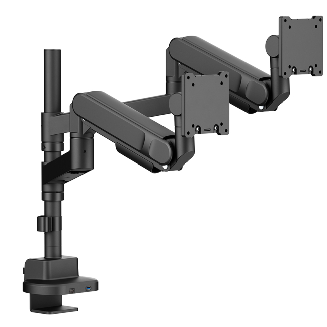 Мебель для геймеров - Настольное крепление для двух мониторов OfficePro 24-57''2-27kg Black (MAH752B)#4