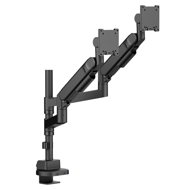 Мебель для геймеров - Настольное крепление для двух мониторов OfficePro 24-57''2-27kg Black (MAH752B)#6