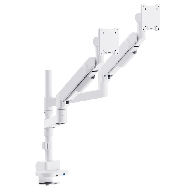 Мебель для геймеров - Настольное крепление для двух мониторов OfficePro 24-57''2-27kg White (MAH752W)#6