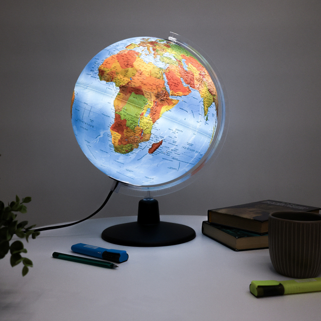 Навчальні іграшки - Глобус Tecnodidattica Alto з рельєфом та підсвіткою 30 см (0333ALFGUCLNF046)#6