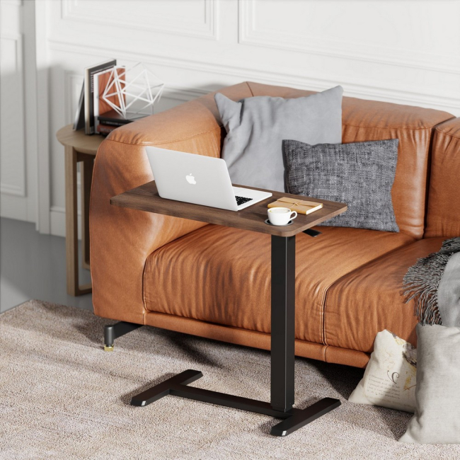 Меблі для геймерів - Приставний стіл OfficePro Dark Wood/Black (ODM270DW)#2