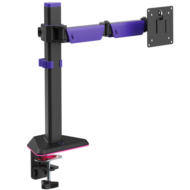 Меблі для геймерів - Кріплення для монітора GamePro Black/Violet RGB (MAG101V)#3
