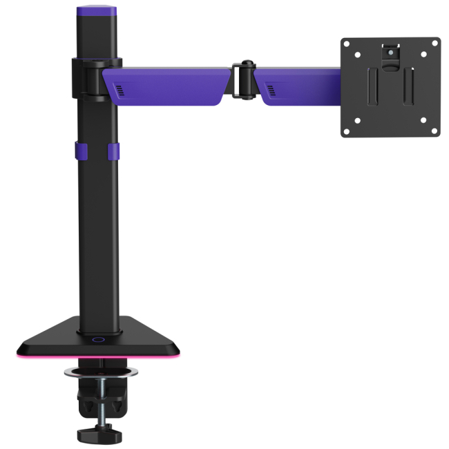 Меблі для геймерів - Кріплення для монітора GamePro Black/Violet RGB (MAG101V)#4