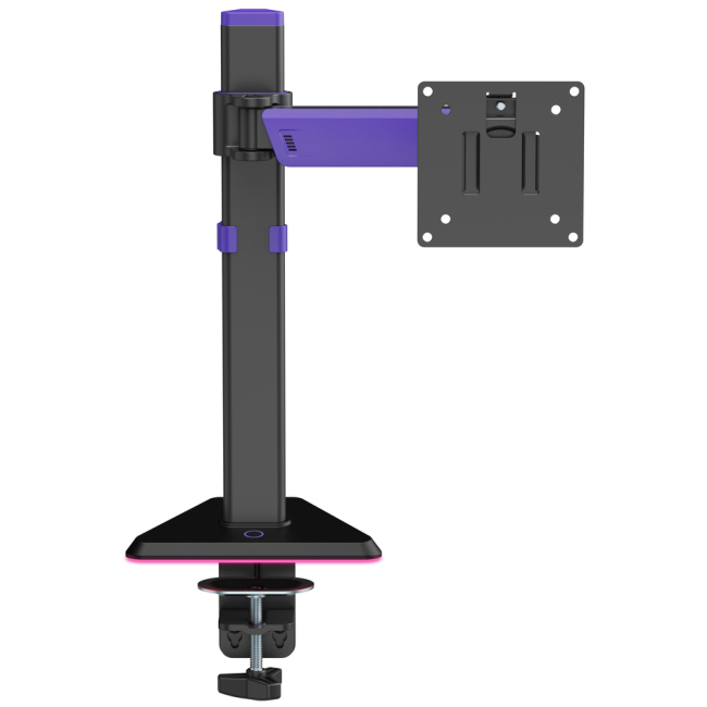 Меблі для геймерів - Кріплення для монітора GamePro Black/Violet RGB (MAG101V)#6