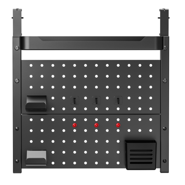 Меблі для геймерів - Настільний органайзер OfficePro Black (DO1040B)#4