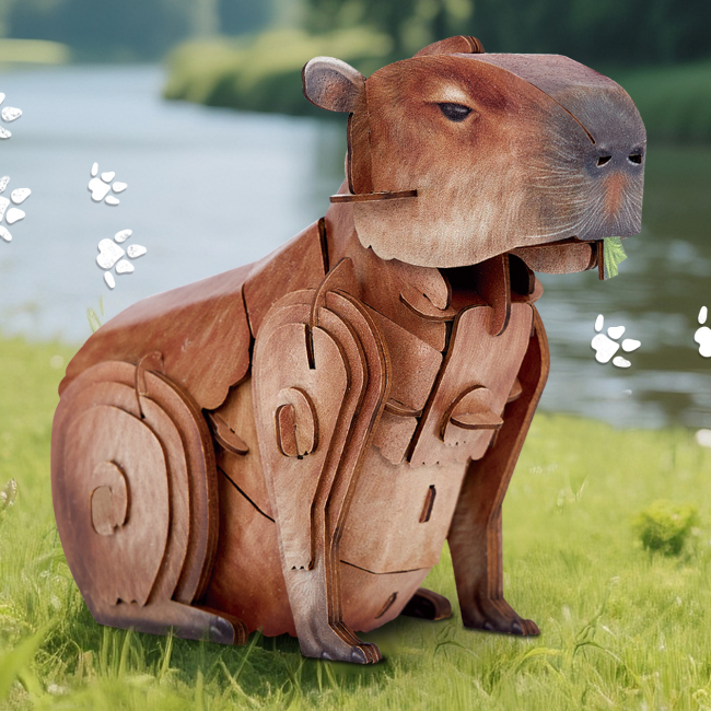 3D-пазлы - Трехмерный пазл CubicFun Дикие животные Капибара (DS1177h)#3