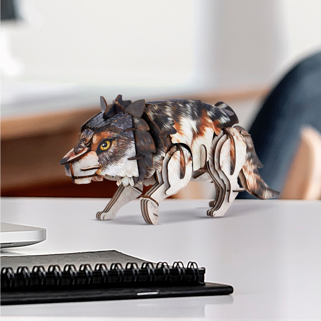 3D-пазли - Тривимірний пазл CubicFun Дикі тварини Сірий вовк (DS1180h)#2