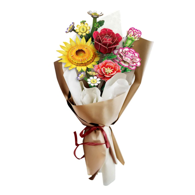 3D-пазли - Тривимірний пазл CubicFun Букет квітів Весняний (P867h)#2