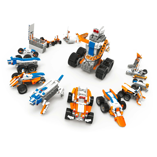 Конструкторы с уникальными деталями - Конструктор Makerzoid Superbot Educational Building Blocks 400 элементов (MKZ-ID-SPB)#2