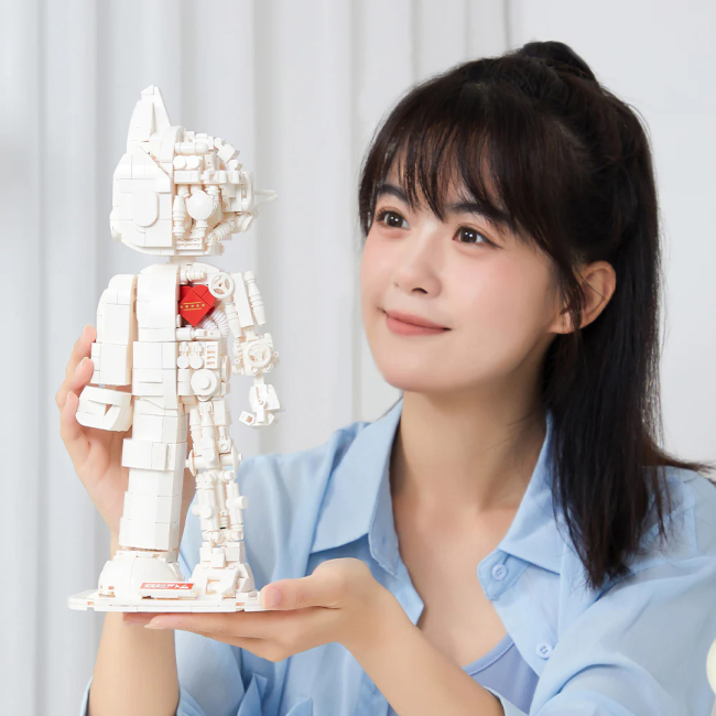 Конструктори з унікальними деталями - Конструктор Pantasy Astro Boy Біла версія 1300 елементів (86206)#4