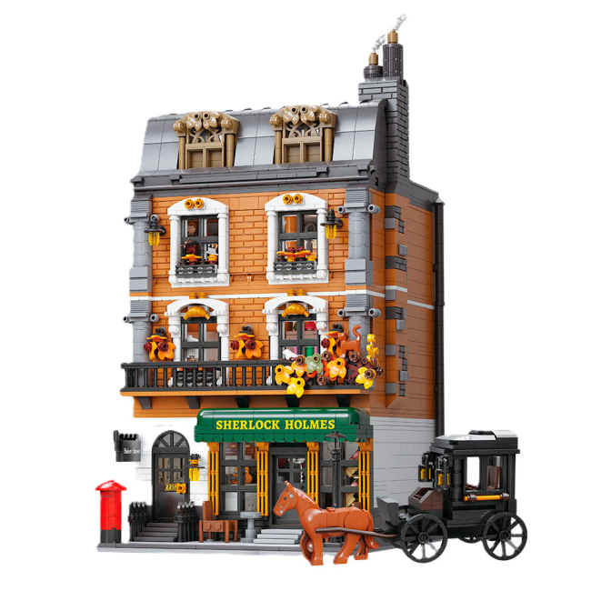 Блокові конструктори - Конструктор Pantasy Шерлок Холмс Квартира 221B на Бейкер-стріт 3047 елементів (85014)#2