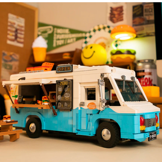 Блокові конструктори - Конструктор Pantasy Original Joyside Series Ретро-фудтрак 2285 елементів (85011)#2