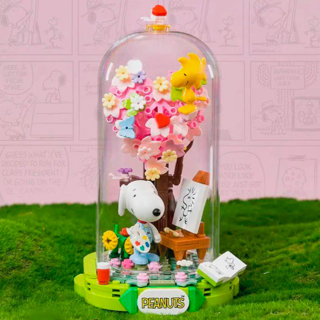 Блочные конструкторы - Конструктор Pantasy Snoopy Art Мир 269 элементов (86902)#2